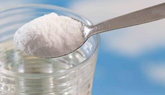 Soda -Einlauf zur Beseitigung von Parasiten aus dem Körper